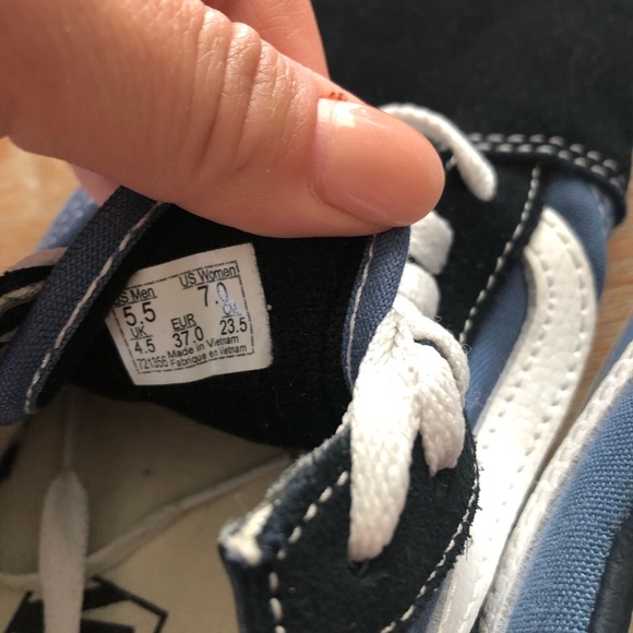 Vans old skool blue like new SOLD on mercari - Picture 4 of 5
